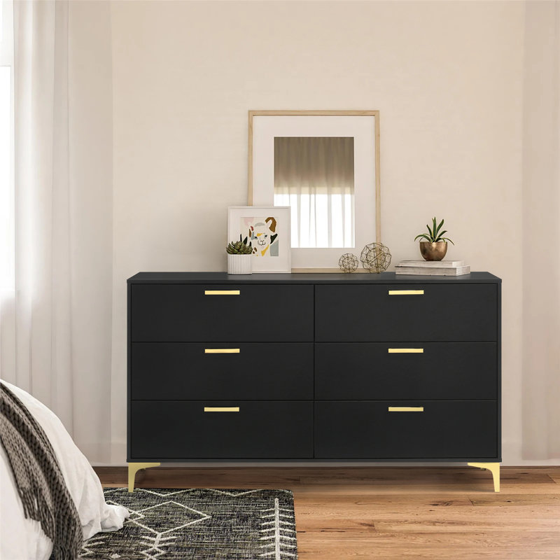 Black gold drawers discount